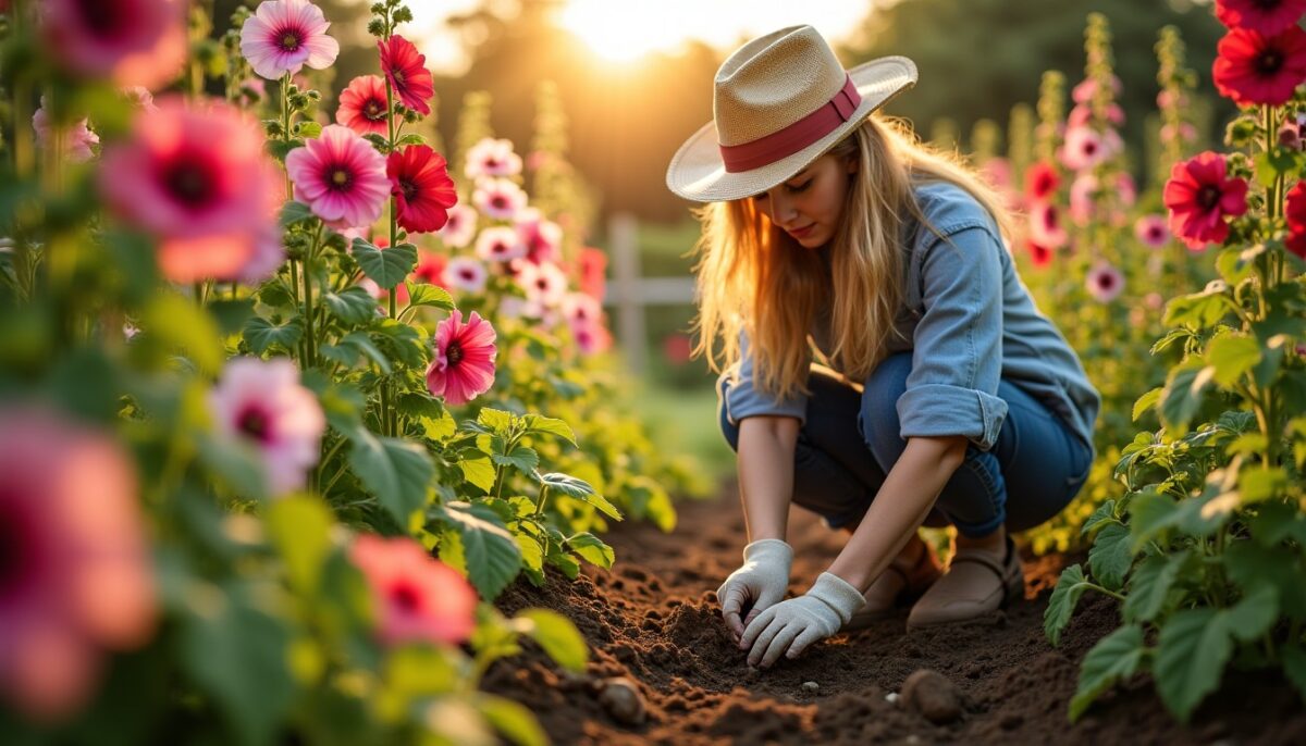 Le guide complet pour semer des graines de roses trémières : quand et comment réussir votre plantation